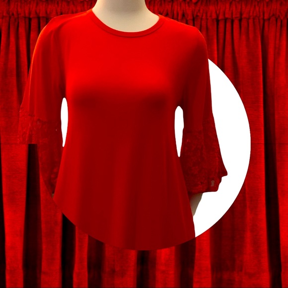 NWTS! Beautiful Red Dress Maurine by Lu LaRoe - Picture 3 of 8